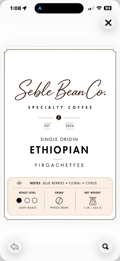 Yirgacheffe — Light Roast